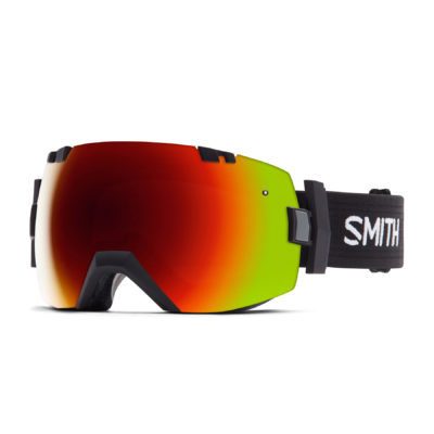 Men's Smith Goggles - Smith I/OX Goggles. Black - Red Solex Men's Smith Goggles - Smith I/OX Goggles. Black - Red Solex